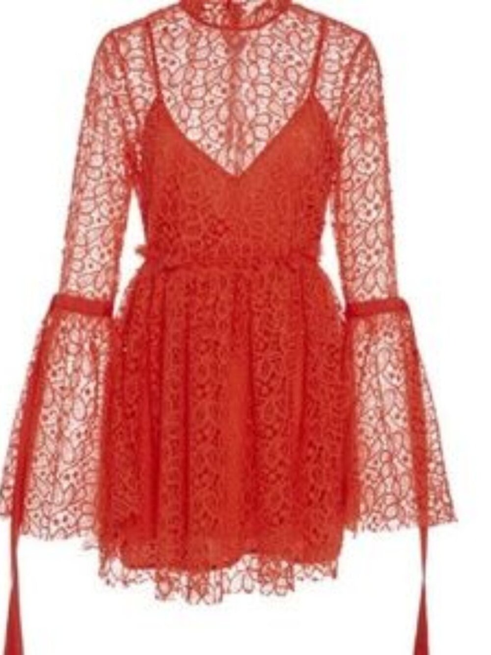 Alice McCall Red Lace Dress - 0